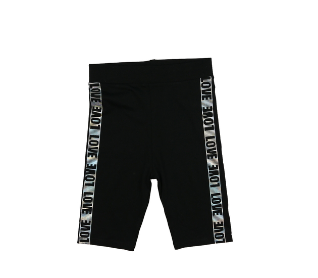 Černé kraťasy s nápisem LOVE George