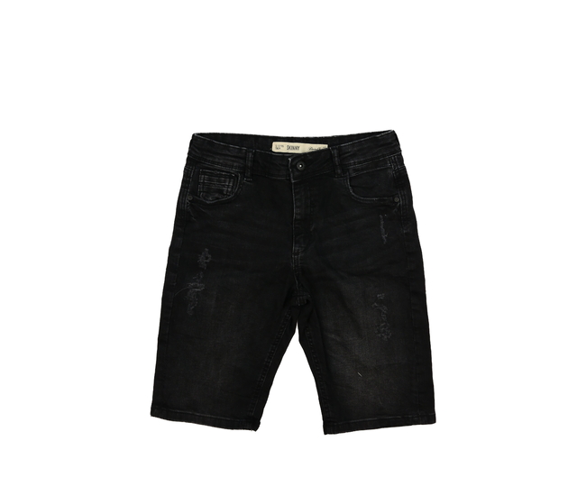 Tmavé riflové skinny kraťasy Primark