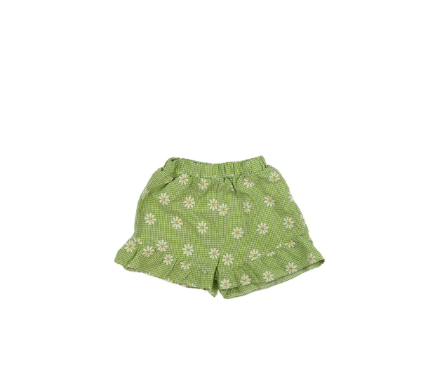 Zelené květinové vzdušné kraťasy 