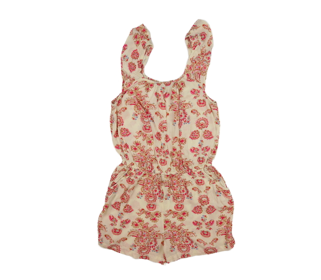 Krémový vzdušný kraťasový overal Next