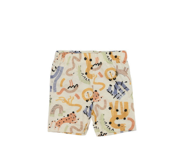 Krémové kraťasy se zvířátky Nutmeg