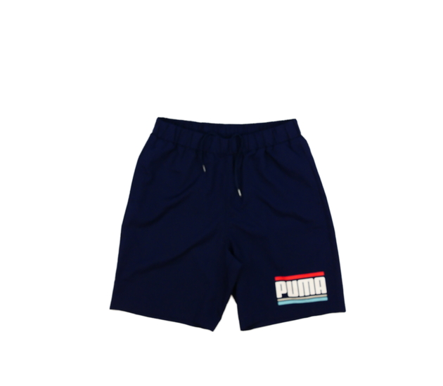 Tmavě modré sportovní kraťasy vel. 176 Puma 