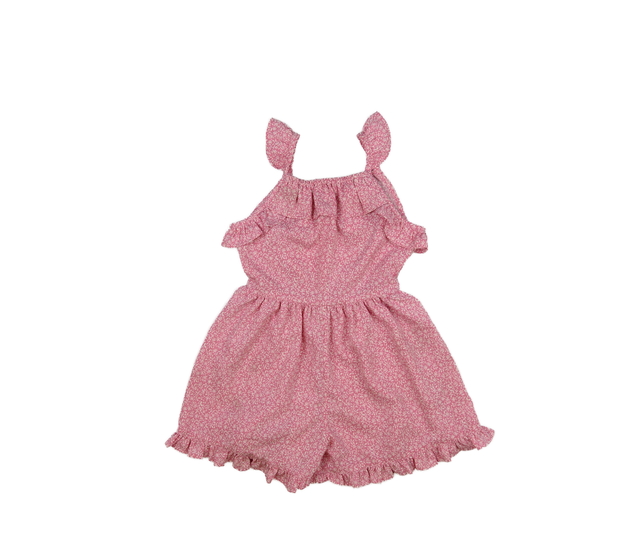 Růžový vzdušný kraťasový overal Next