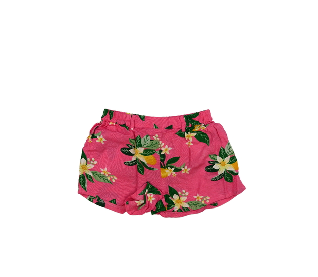 Růžové květinové kraťasy