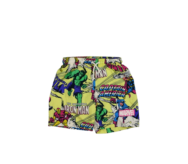 Žluté plážové kraťasy Marvel Primark 