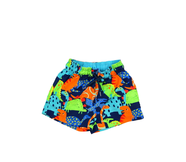 Tmavě modré dinosauří plážové kraťasy Nutmeg