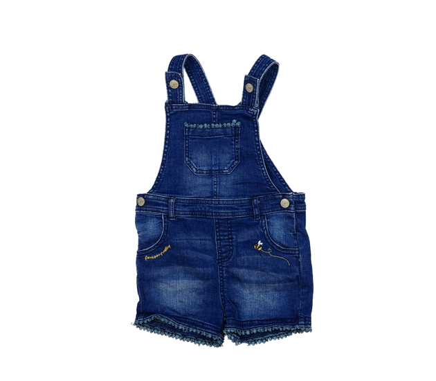 Modré riflové kraťasy s laclem Bluezoo 