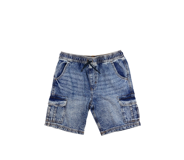 Modré melírované riflové kraťasy George