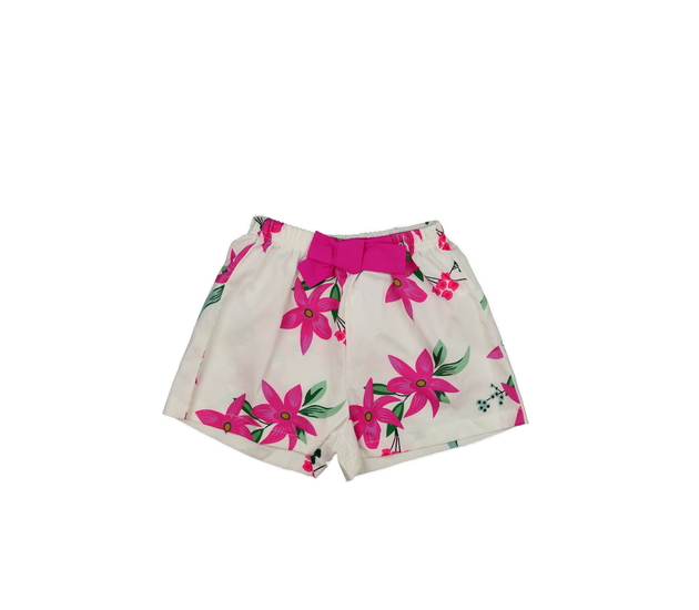 Bílé vzdušné květinové kraťasy 