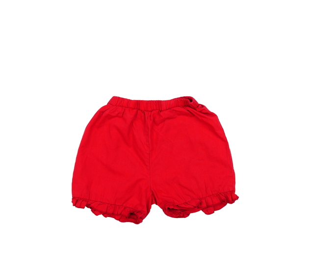 Červené kraťasy s volánky 