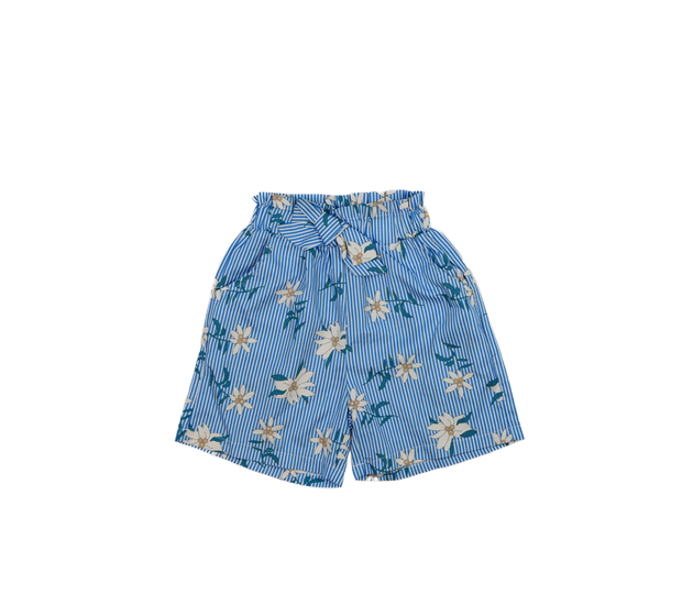 Modré květinové vzdušné kraťasy 