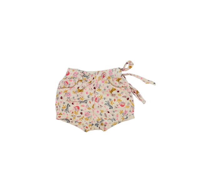 Krémové kraťasy se žirafou 