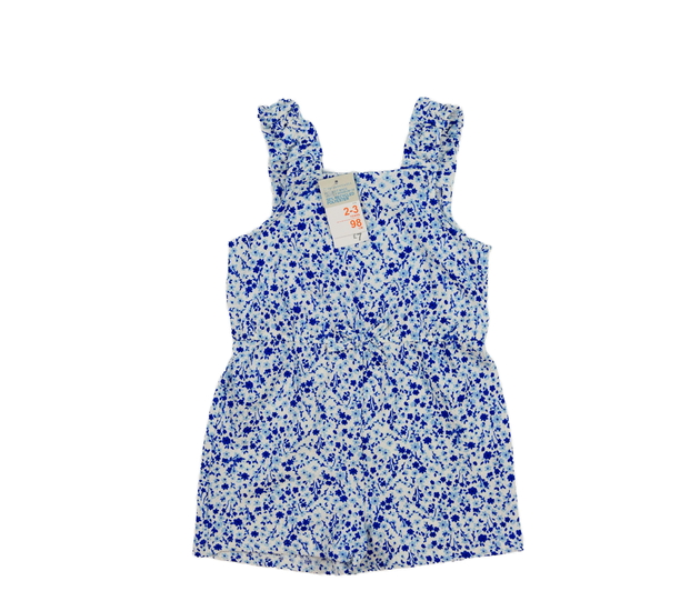 Nový modrý květinový kraťasový overal Primark 