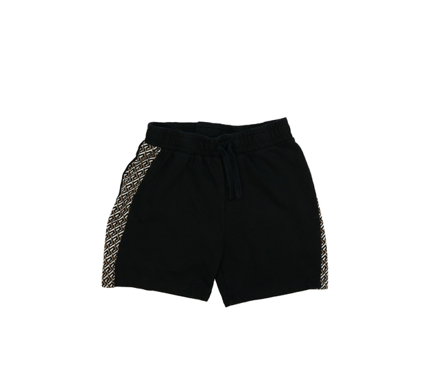 Černé kraťasy s hnědými detaily 