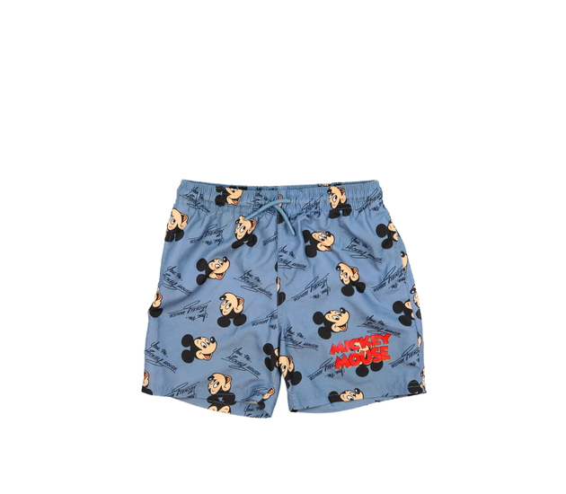 Modré plážové kraťasy Mickey Disney Primark 
