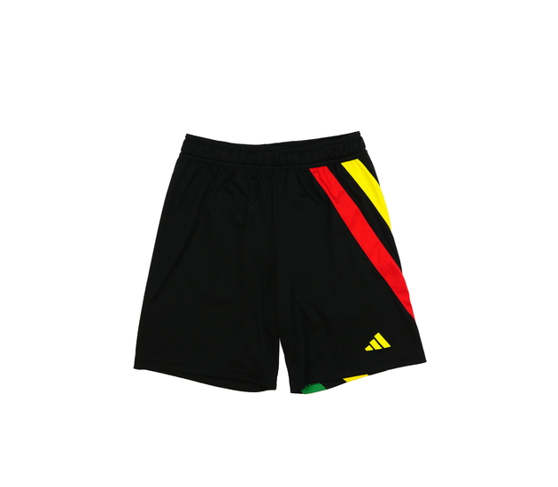 Černé pruhované sportovní kraťasy Adidas