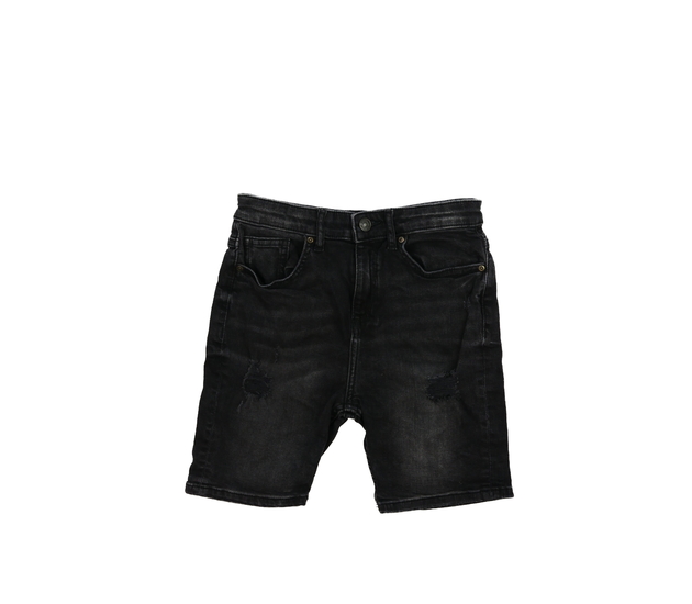 Šedé trhané riflové kraťasy River Island 