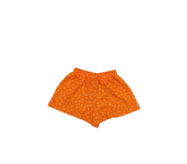 Oranžové květinové kraťasy 