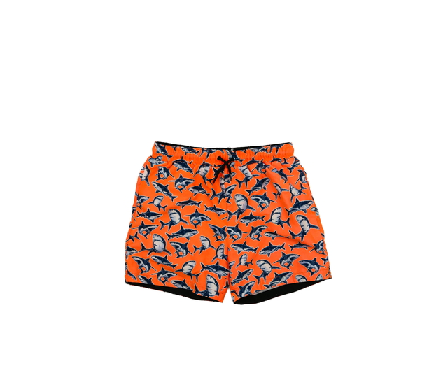 Oranžové plážové kraťasy se žraloky Next