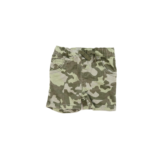 Zelené maskáčové riflové kraťasy