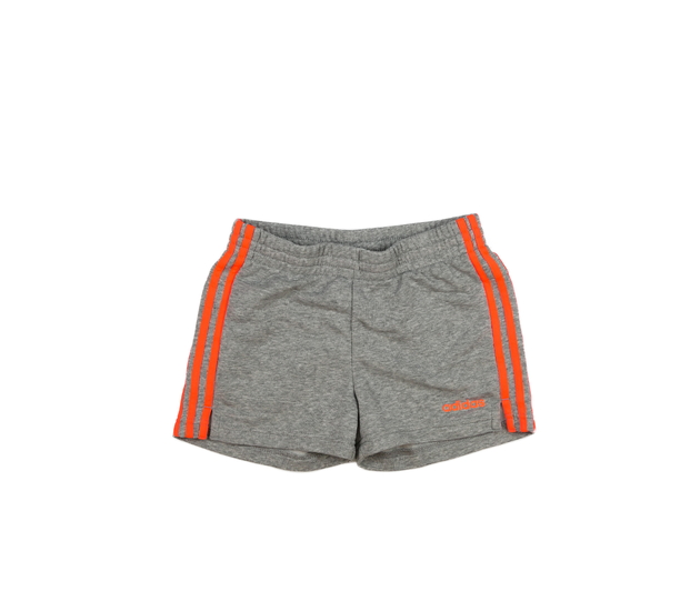 Šedé kraťasy s oranžovými detaily Adidas 