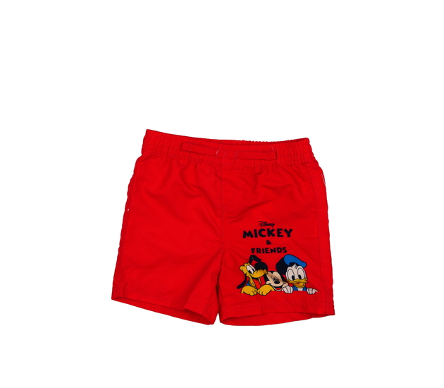 Červené kraťasy Mickey Disney Primark 