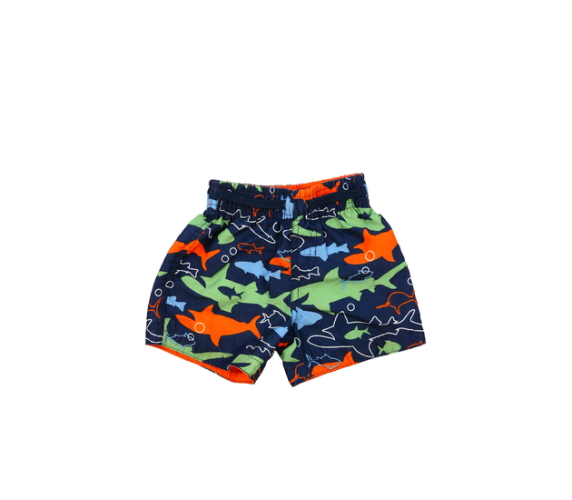 Modré plážové kraťasy se žraloky Primark 