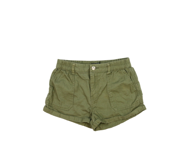 Khaki riflové kraťasy New Look 