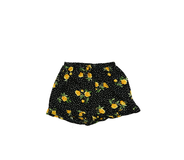 Černé květinové vzdušné kraťasy Primark 