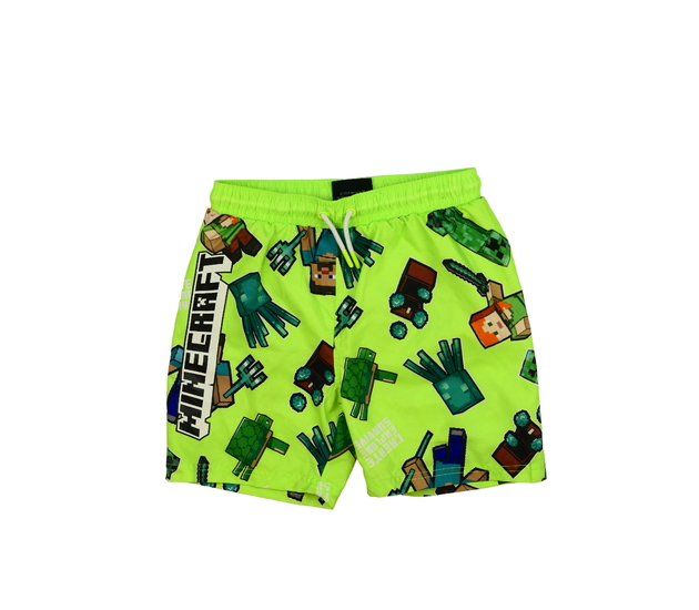 Žluté plážové kraťasy Minecraft Primark 