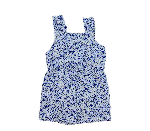 Bílý kraťasový květinový overal Primark 