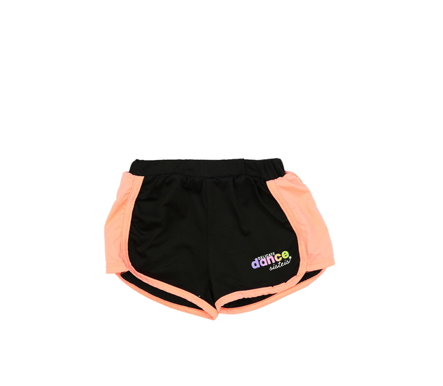 Černo-růžové sportovní kraťasy