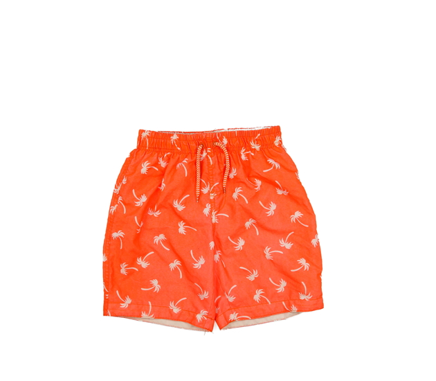 Oranžové plážové kraťasy s palmami Primark 