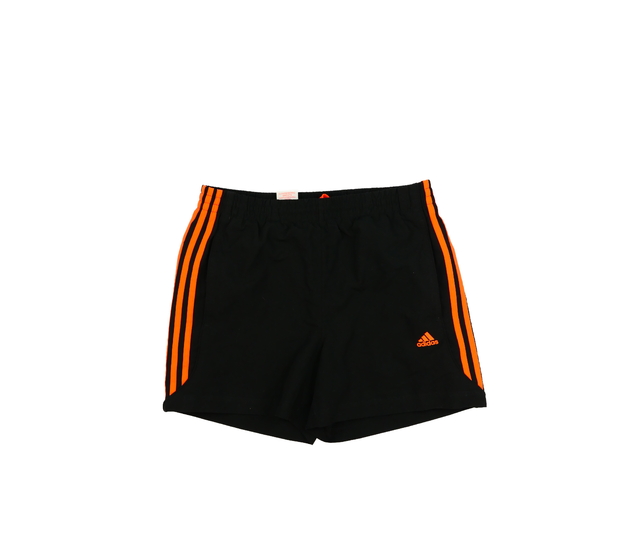Černo-oranžové plážové kraťasy Adidas 