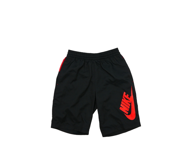 Černo-červené plážové kraťasy Nike 