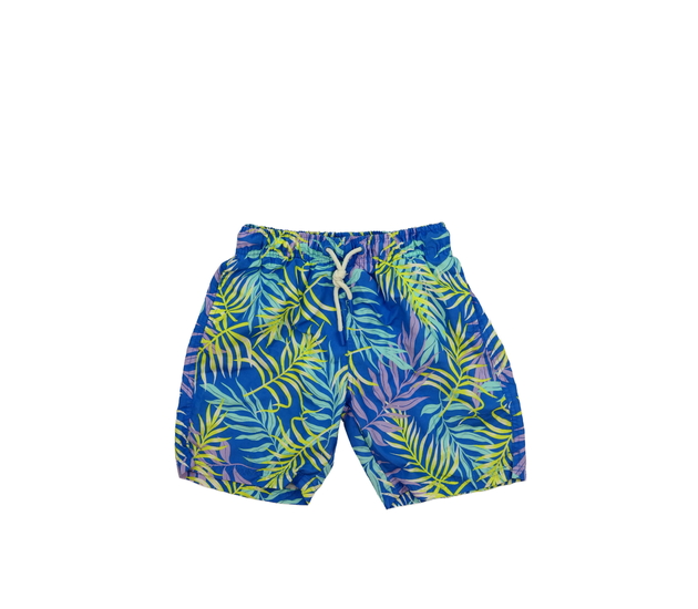 Modré plážové kraťasy s listy Primark 