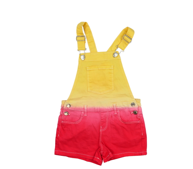 Růžovo-žluté kraťasy s laclem Primark 