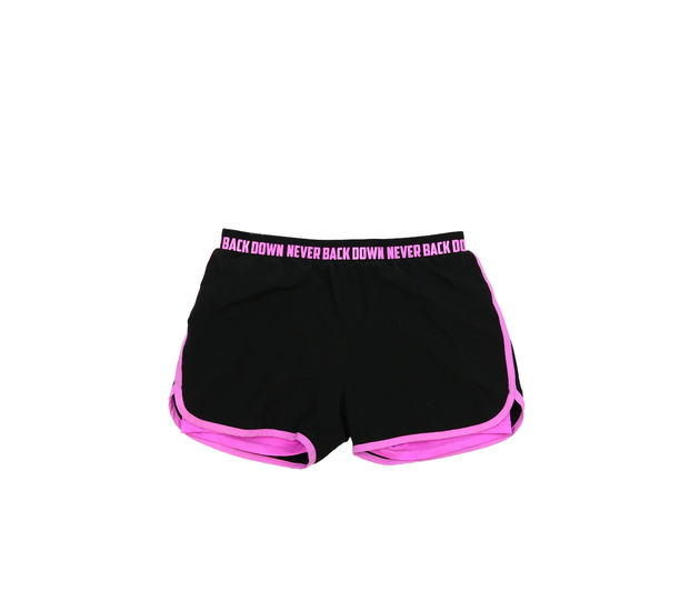 Černo-růžové sportovní kraťasy 