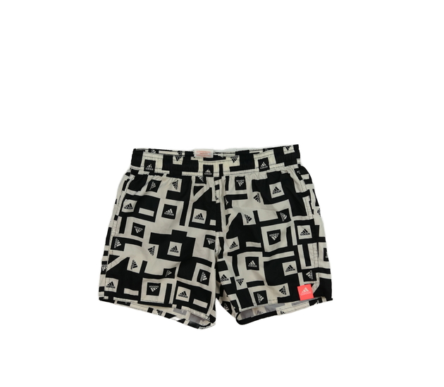 Černo-bílé plážové kraťasy Adidas
