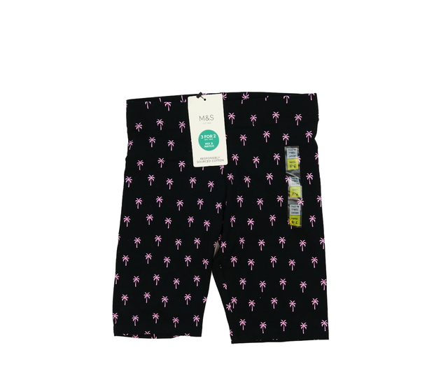 Nové černé kraťasy s palmami M&S