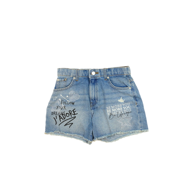 Modré riflové stylové kraťasy River Island 