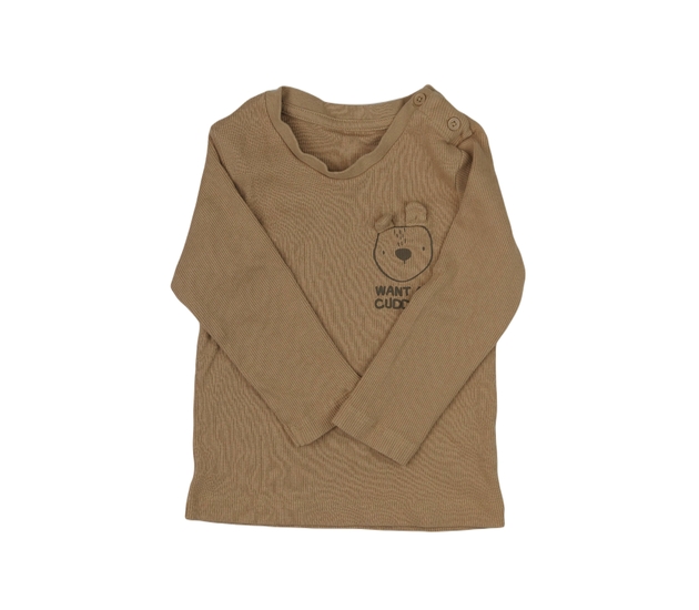 Hnědé triko se zvířátkem
