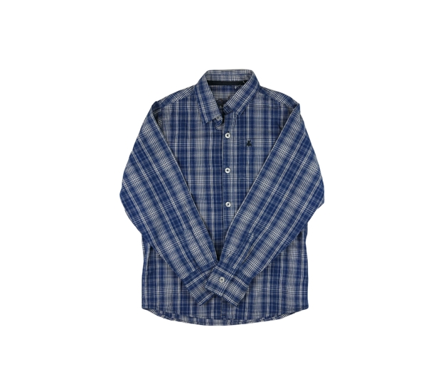 Modrá kostkovaná košile