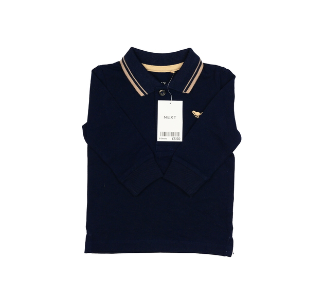 Nové modré triko s límečkem Next