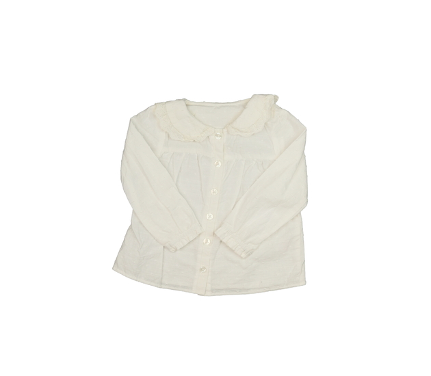 Krémová košile s límečkem Tu