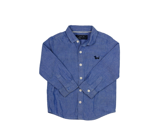 Modrá melírovaná košile Next