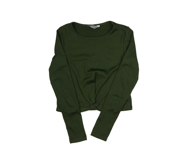 Zelené crop top triko Primark