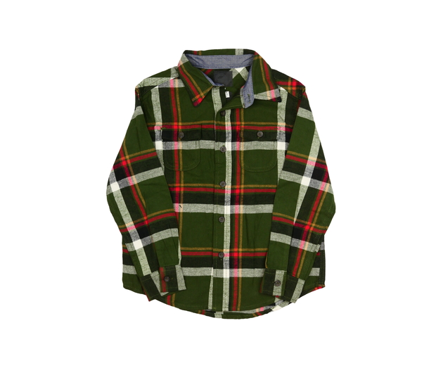 Zelená kostkovaná košile 