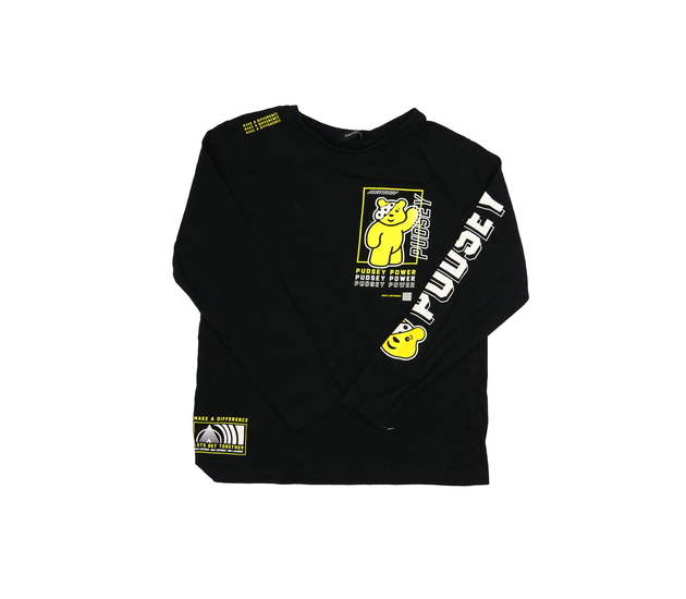 Černé triko s medvídem George