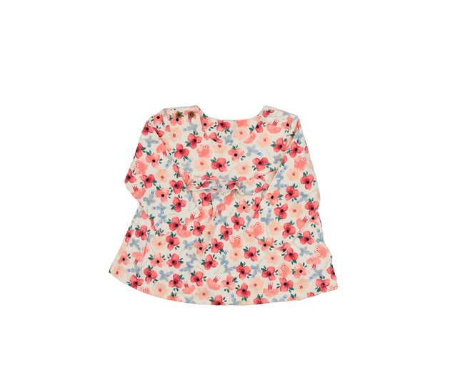 Světlé květinové triko s volánky M&S